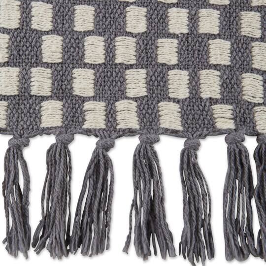 DII® Gray Urban Check Throw